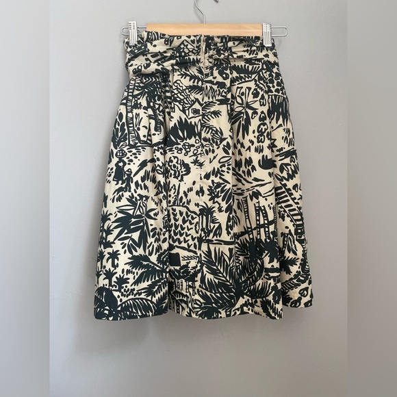 ❤️SOLD Corey Lynn Carter Anthropologie Tropical Vacation Painterly Cotton Skirt - Picture 13 of 15